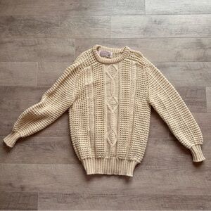 100% Irish Wool Sweater Handloomed